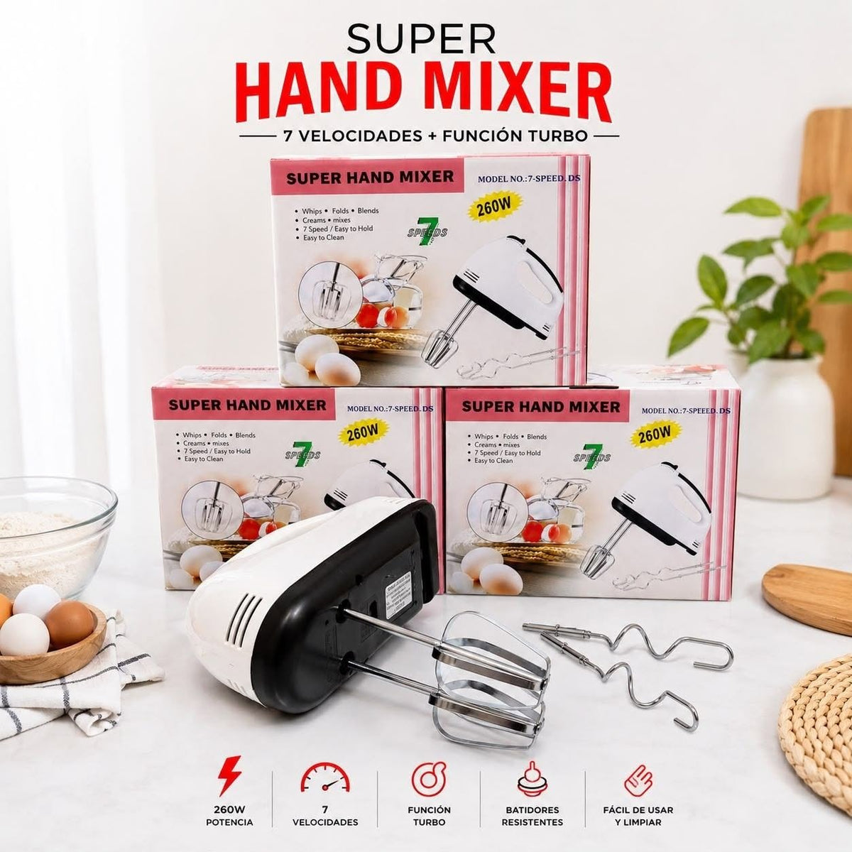 PICADORA ELÉCTRICA + BATIDORA DE MANO GRATIS
