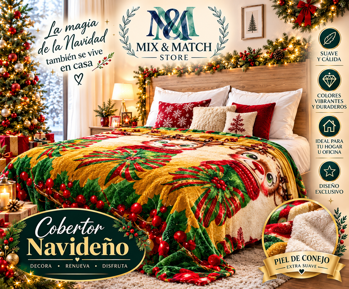 CORTINA NAVIDEÑA ANTILUZ Y COBIJA NAVIDEÑA PIEL DE CONEJO GRATIS¡¡
