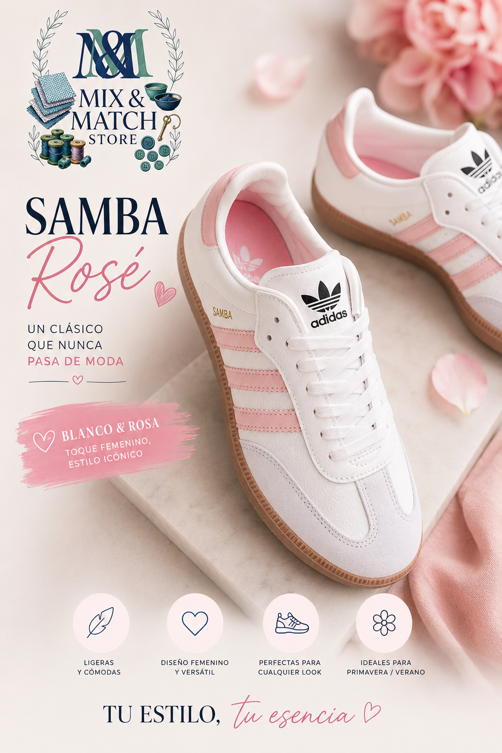 SAMBA ROSÉ. Tennis Adidas